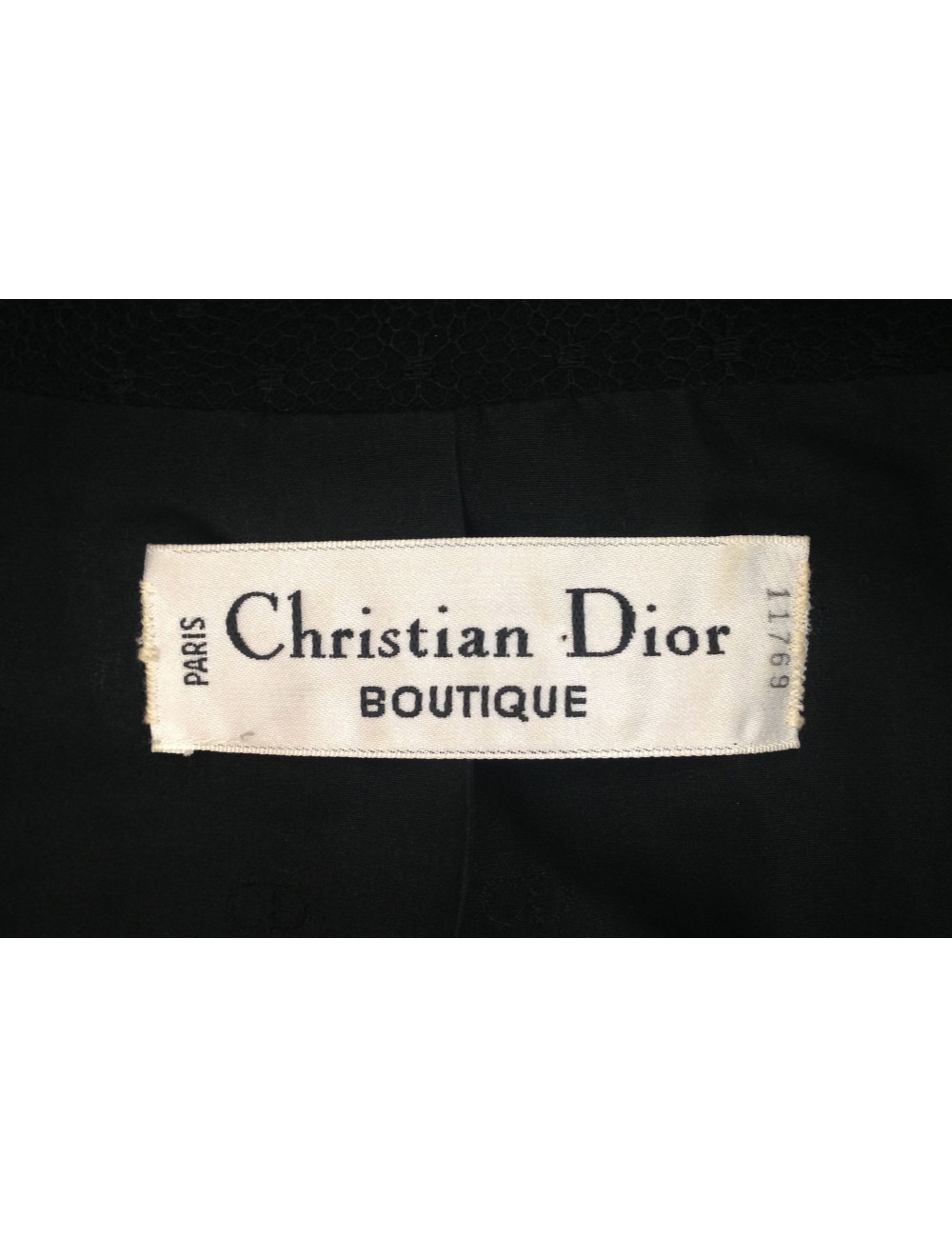 Veste CHRISTIAN DIOR noire T 48