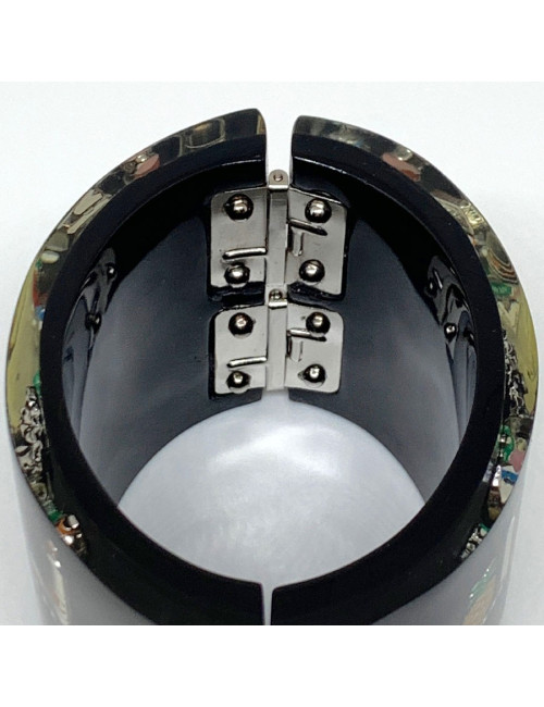 Manchette CHANEL plexi noir Collector