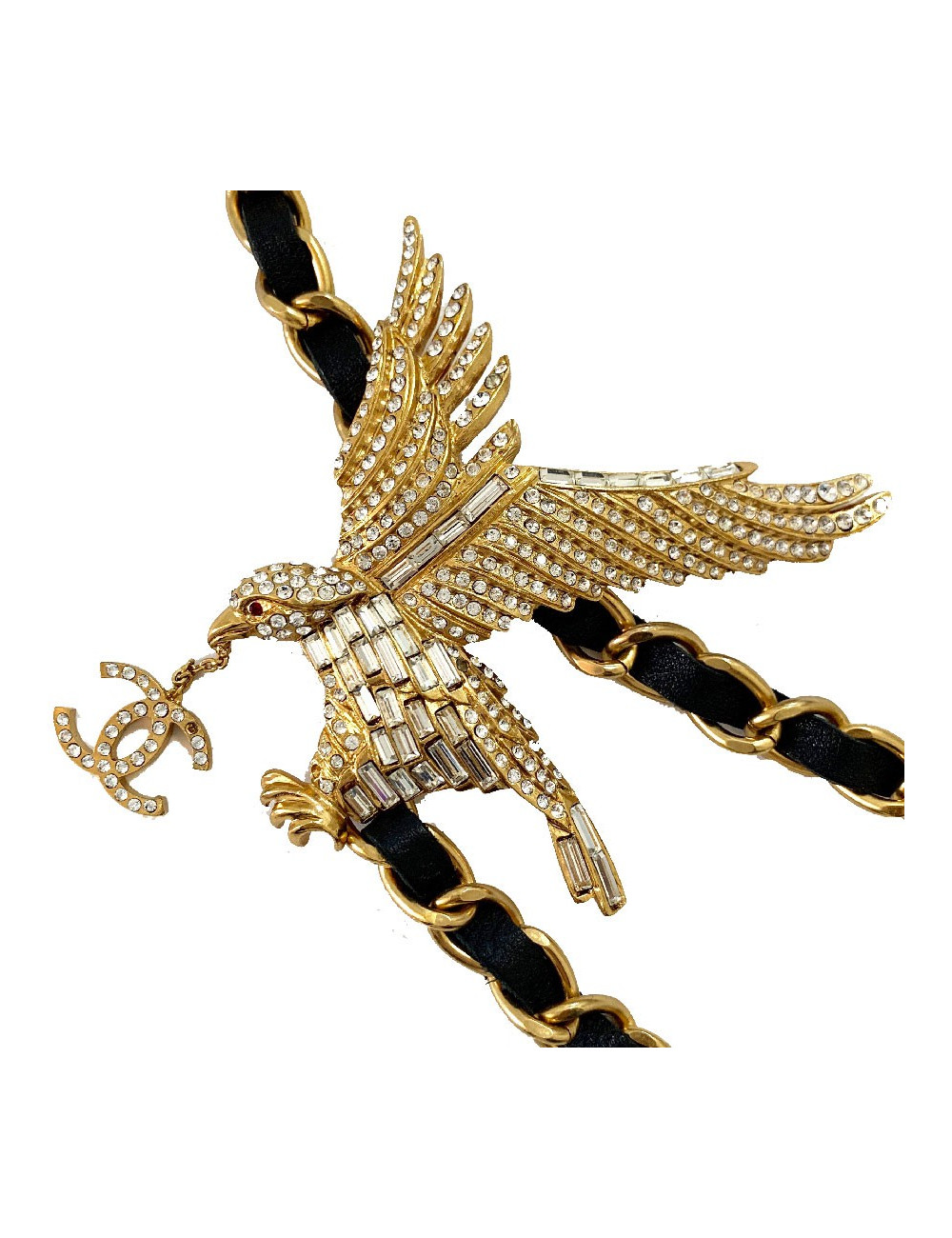 Ceinture vintage CHANEL chaine et cuir