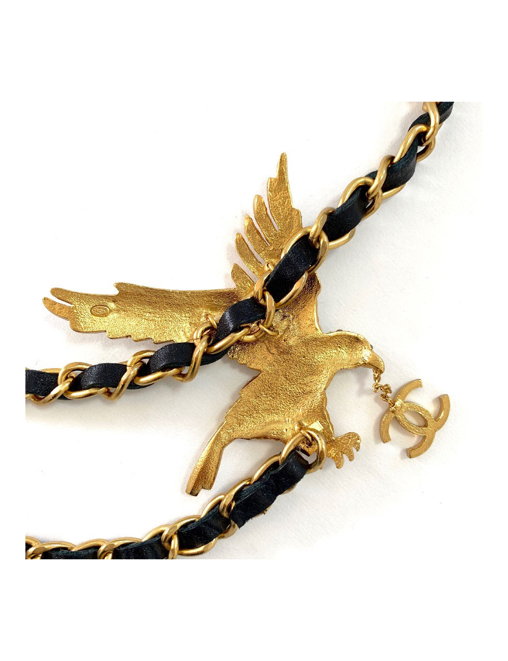 Ceinture vintage CHANEL chaine et cuir