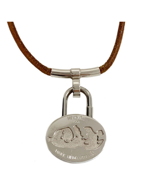 HERMES Année Méditerranée padlock necklace