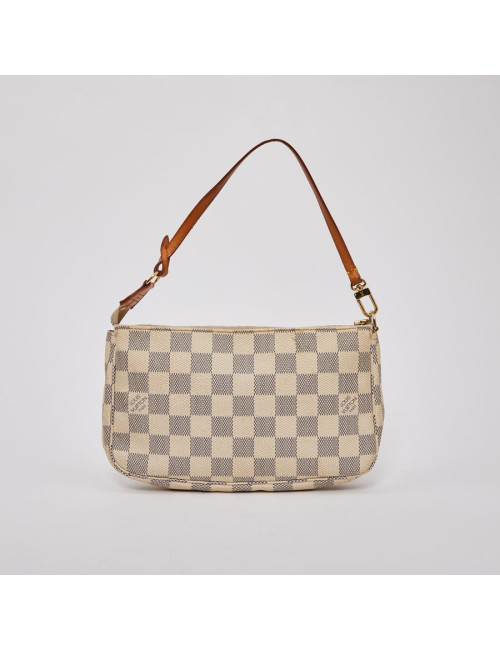 Pochette accessoires LOUIS VUITTON toile damier Azur