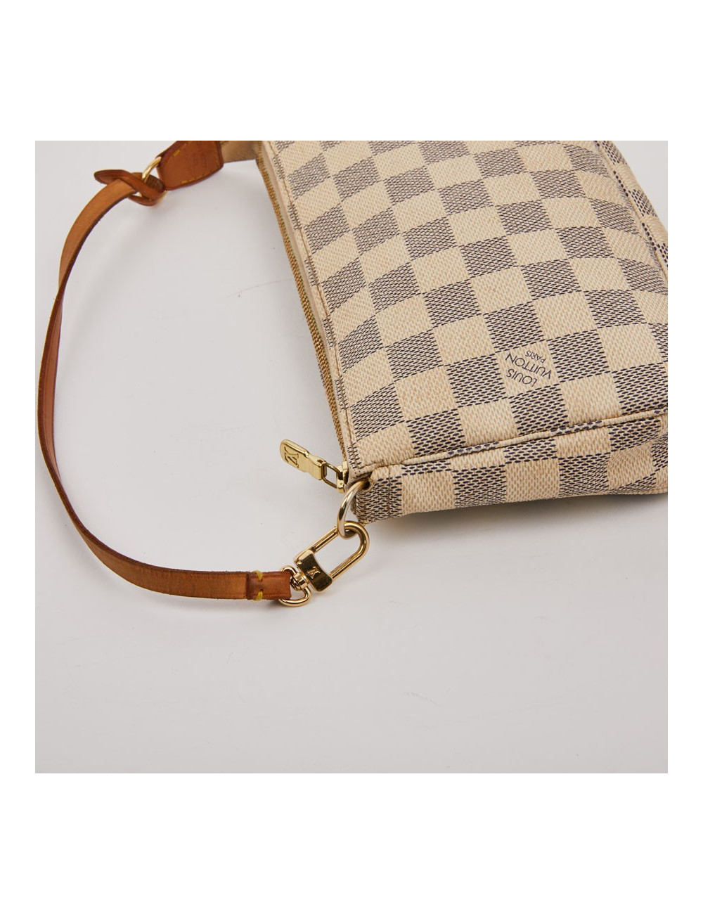 Pochette accessoires LOUIS VUITTON toile damier Azur