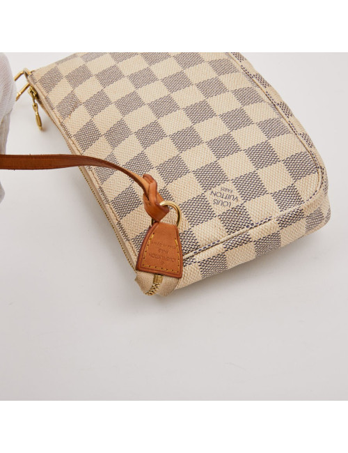 Pochette accessoires LOUIS VUITTON toile damier Azur