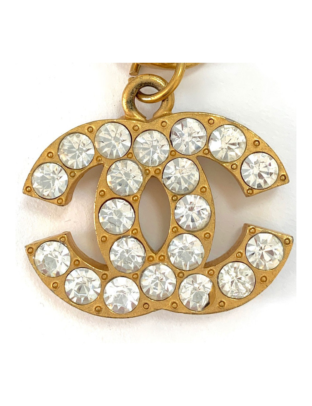 Ceinture imposante CHANEL  chaine et cabochons 80'