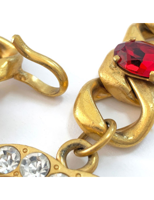 Ceinture imposante CHANEL  chaine et cabochons 80'