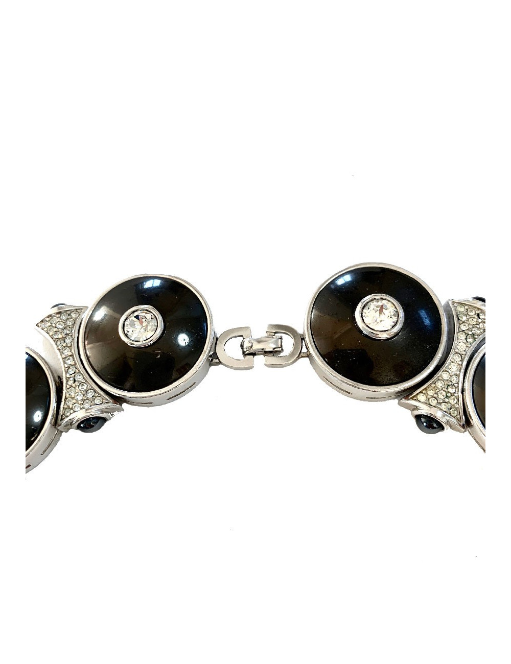 Collier DIOR argent et strass