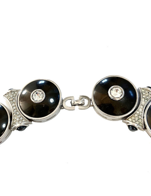 Collier DIOR argent et strass