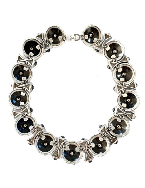 Collier DIOR argent et strass