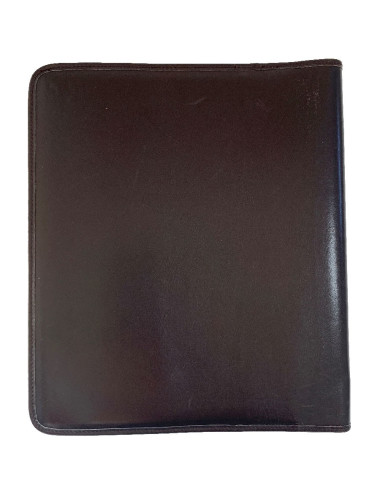 Couverture de répertoire CHRISTIAN DIOR cuir marron foncé Vintage 2
