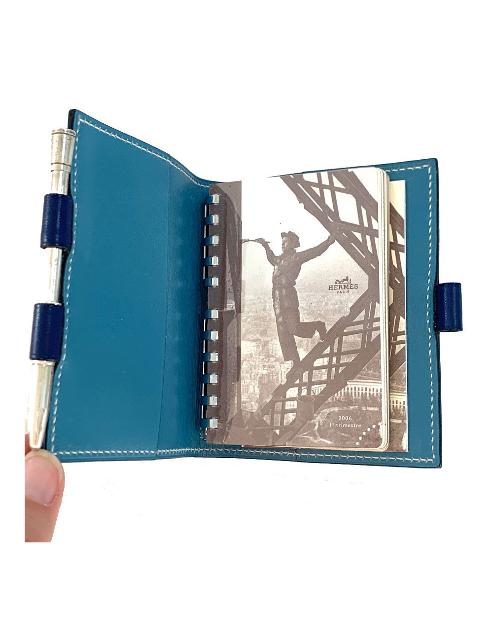 HERMES two-tone agenda cover