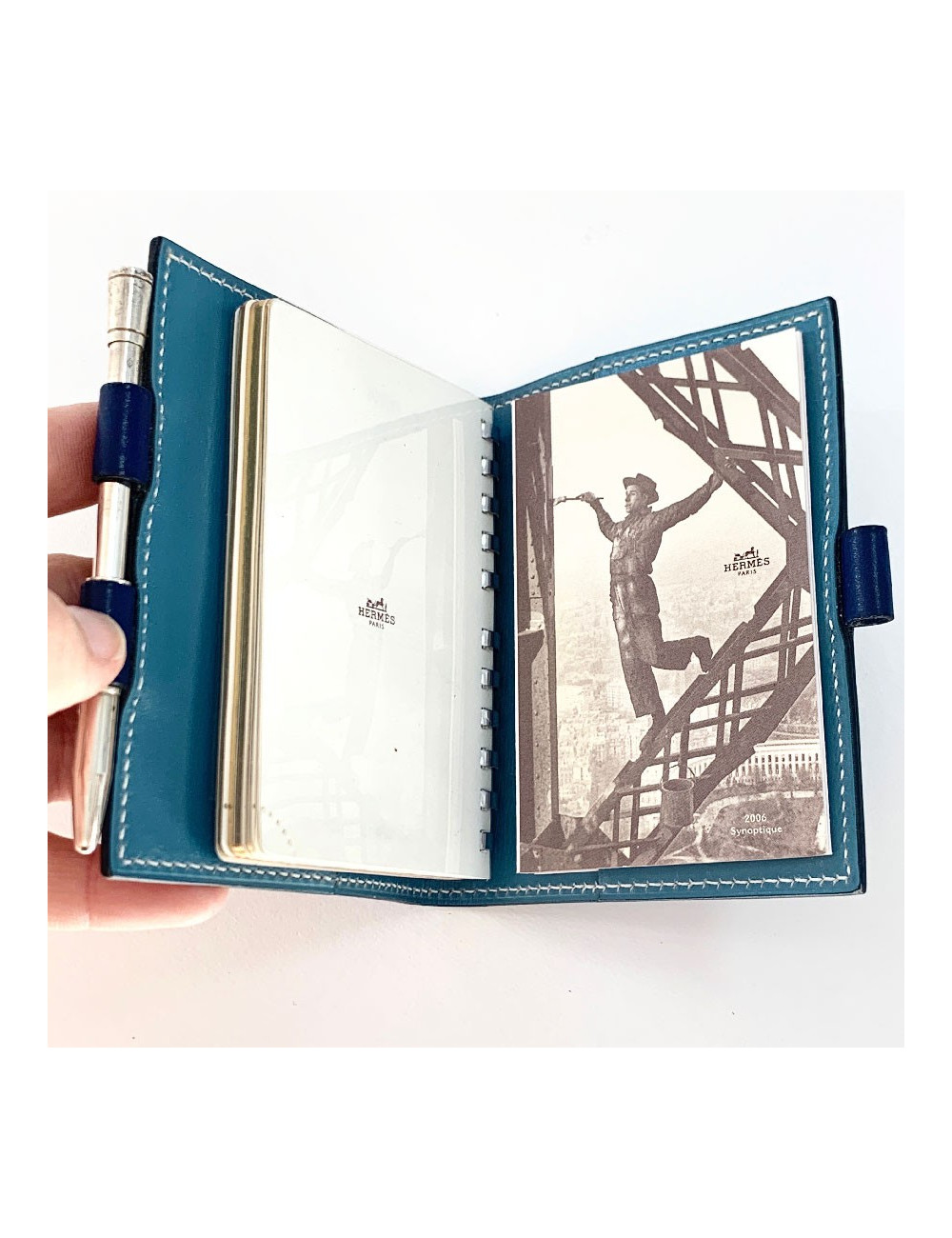 HERMES two-tone agenda cover