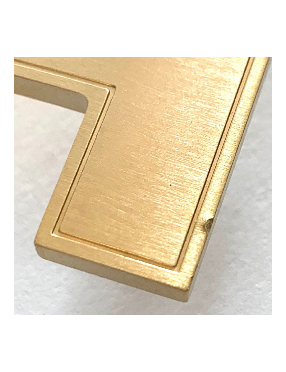 Boucle H HERMES métal doré mat