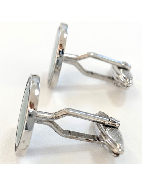 bouton de manchette DUNHILL couleur émeraude