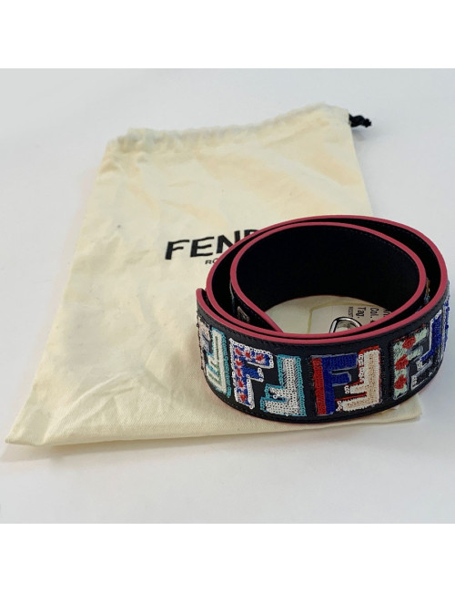 Bandoulière strap FENDI sequins multicolores