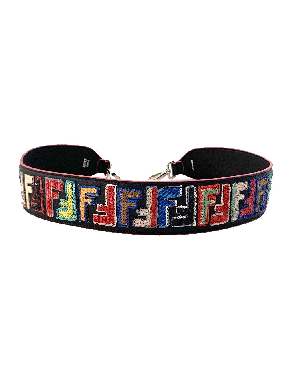 Bandoulière strap FENDI sequins multicolores