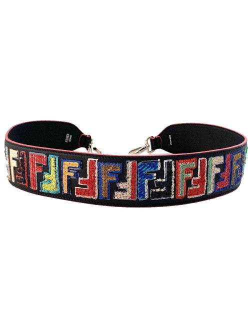 Bandoulière strap FENDI sequins multicolores