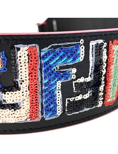 Bandoulière strap FENDI sequins multicolores