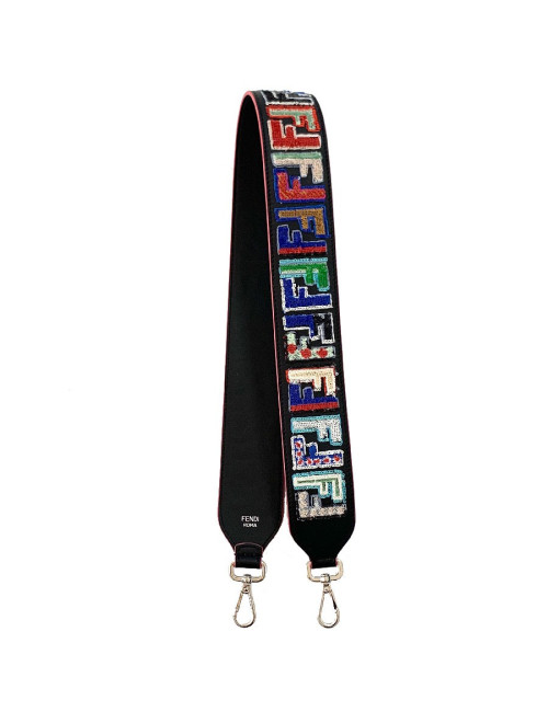 Bandoulière strap FENDI sequins multicolores