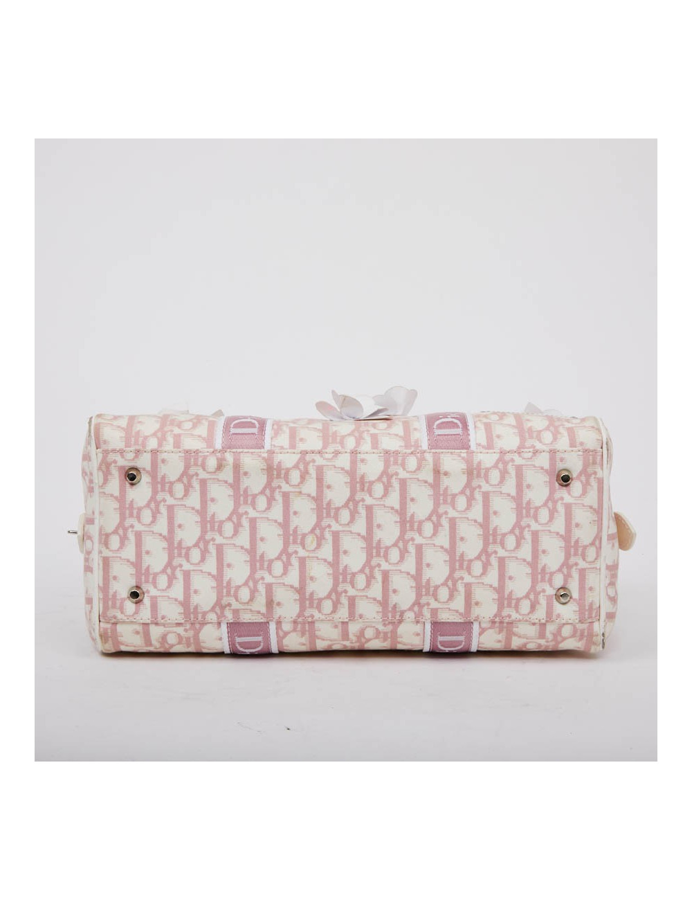 Sac DIOR monogram rose fleurs roses