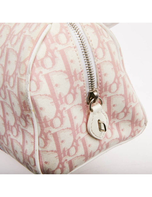 Sac DIOR monogram rose fleurs roses