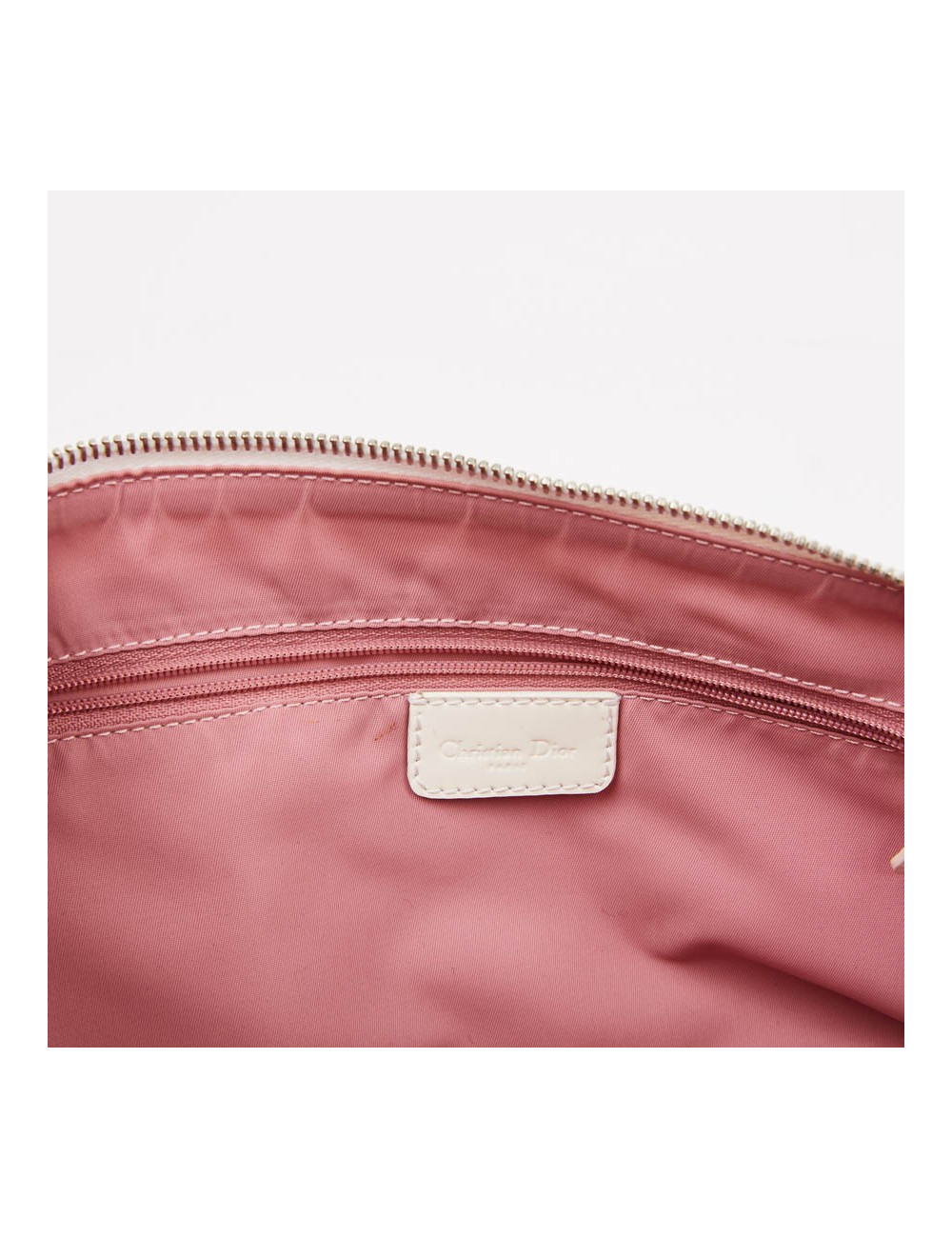 Sac DIOR monogram rose fleurs roses