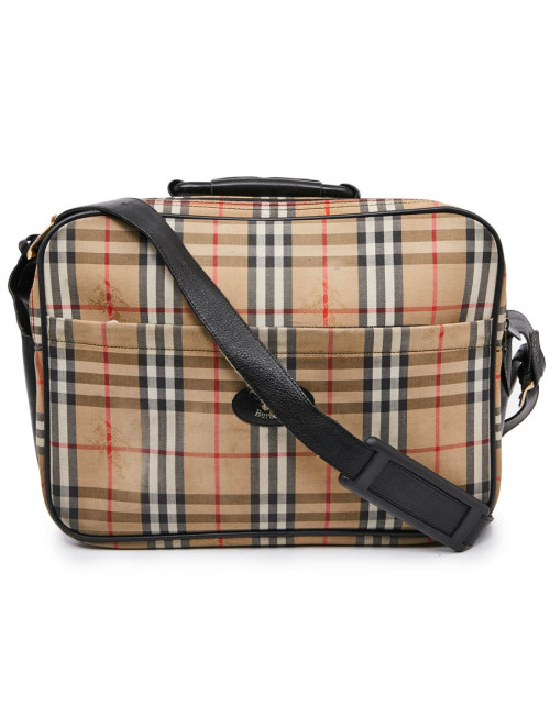 Sac weekend BURBERRY toile monogram beige