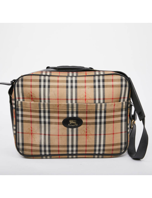 Tartan vintage BURBERRY toile monogram beige