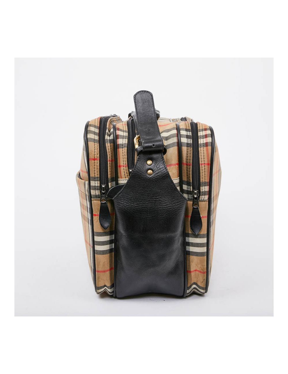 Tartan vintage BURBERRY toile monogram beige