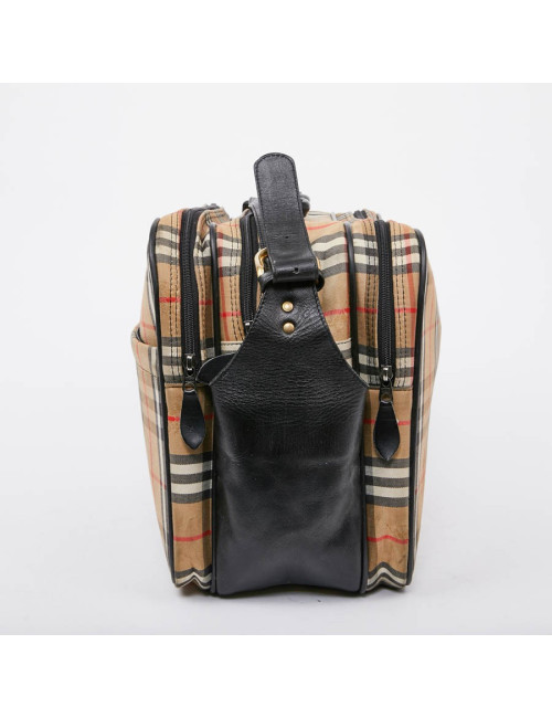 Tartan vintage BURBERRY toile monogram beige