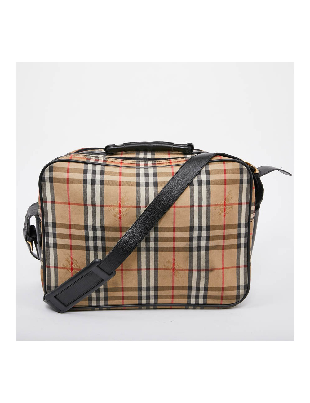 Tartan vintage BURBERRY toile monogram beige