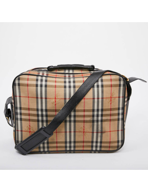 Tartan vintage BURBERRY toile monogram beige