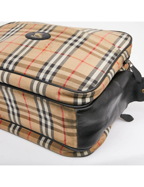 Sac weekend BURBERRY toile monogram beige