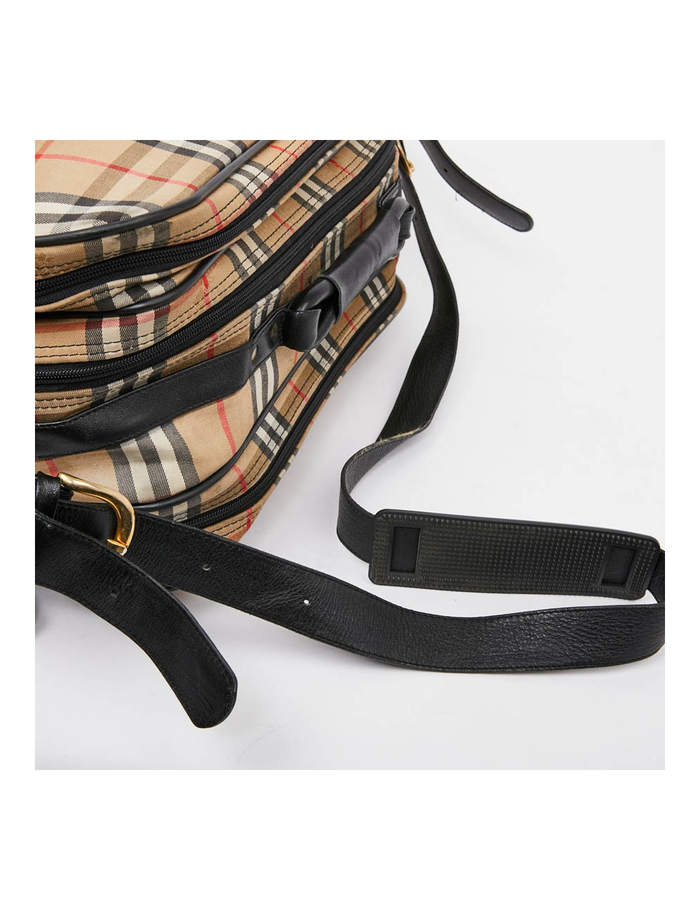 Tartan vintage BURBERRY toile monogram beige