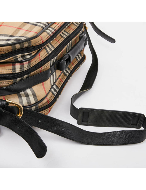 Tartan vintage BURBERRY toile monogram beige