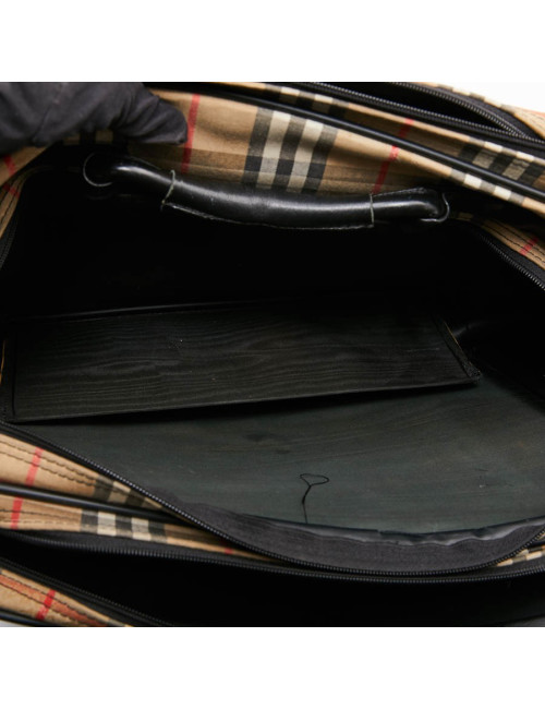 Tartan vintage BURBERRY toile monogram beige