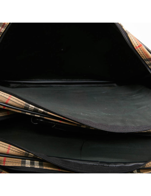 Tartan vintage BURBERRY toile monogram beige