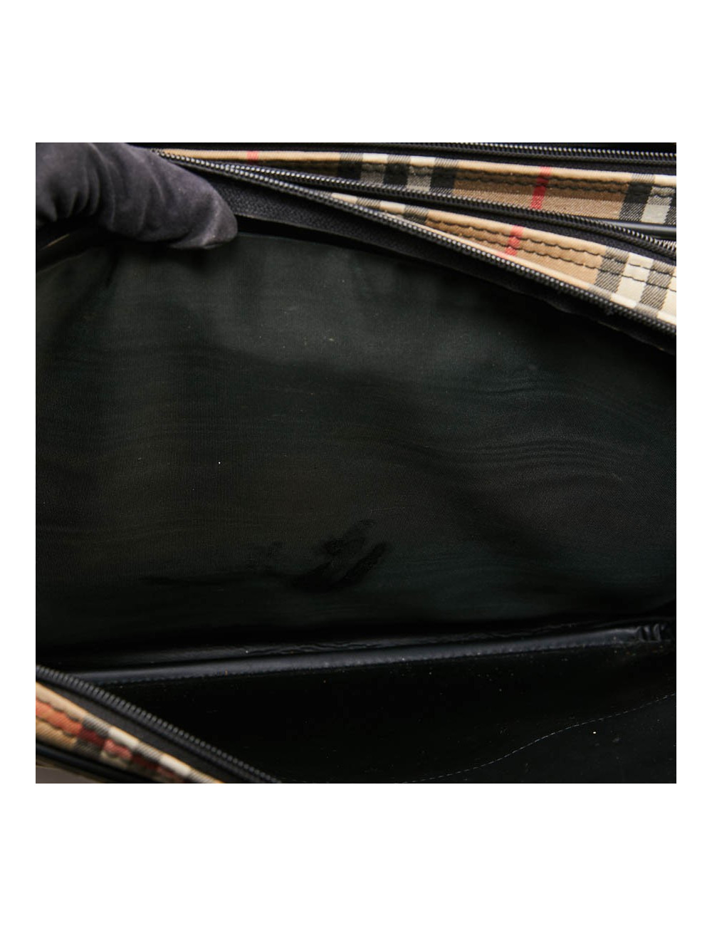 Tartan vintage BURBERRY toile monogram beige