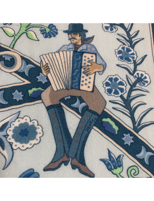 A NETTOYER Carré Hermes " Peuple du vent " 