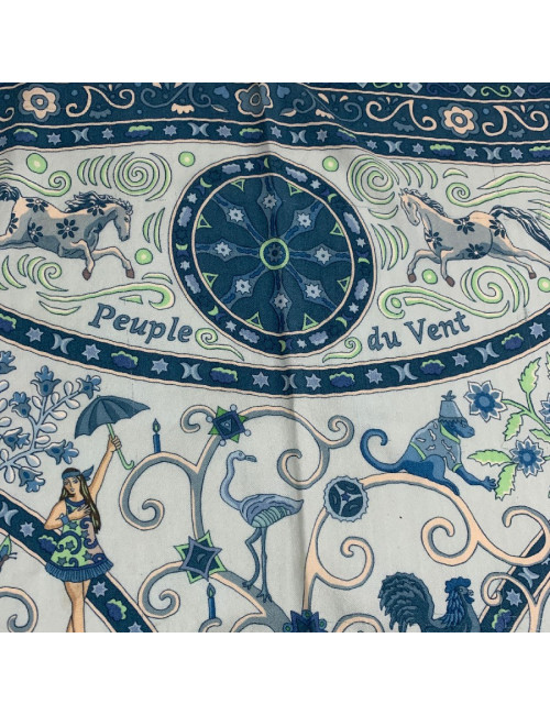 A NETTOYER Carré Hermes " Peuple du vent " 