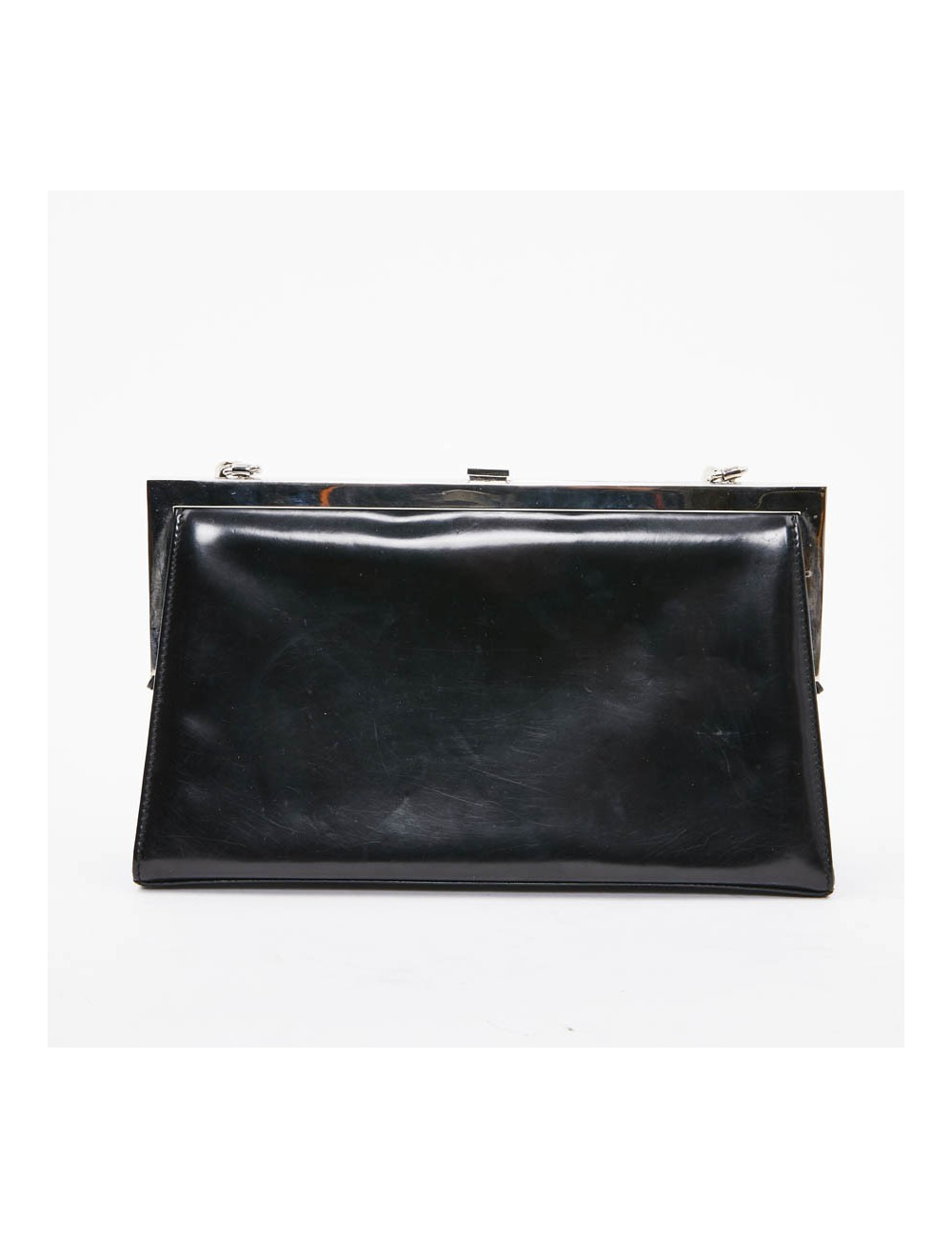 Sac DIOR cuir verni mat noir Collector