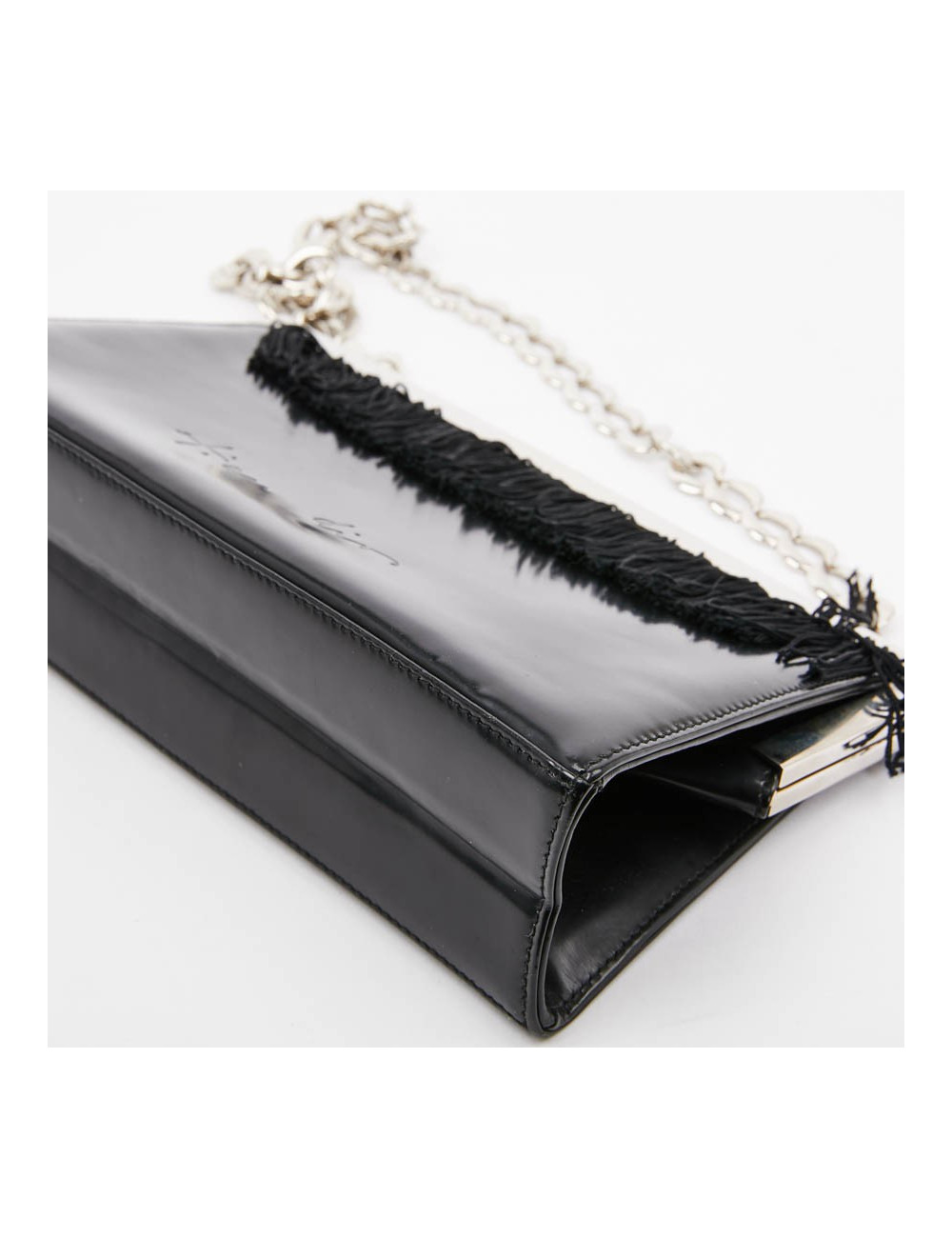 Sac DIOR cuir verni mat noir Collector