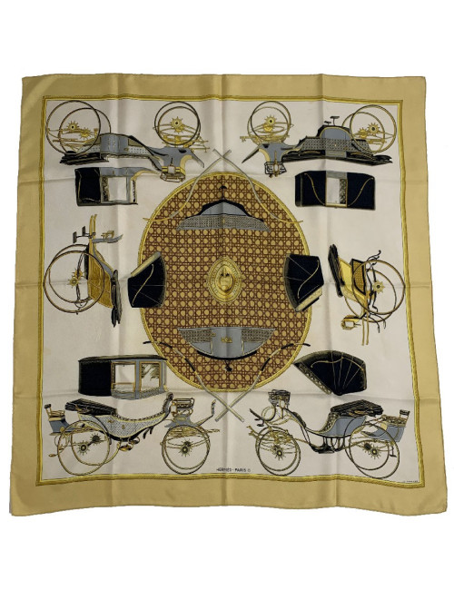 Carré HERMES soie 100% "Clés Voitures à transformation"