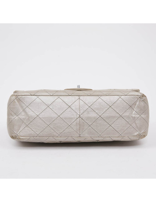 2.55 CHANEL cuir argent
