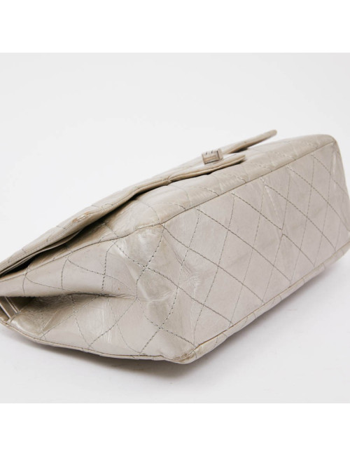 2.55 CHANEL cuir argent