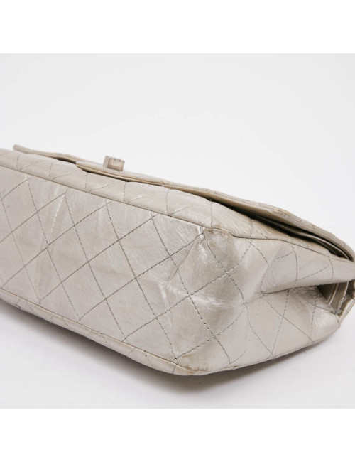 2.55 CHANEL cuir argent