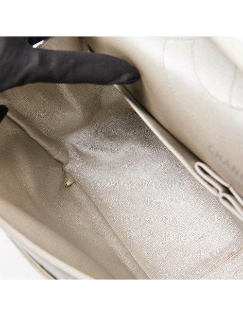 2.55 CHANEL cuir argent