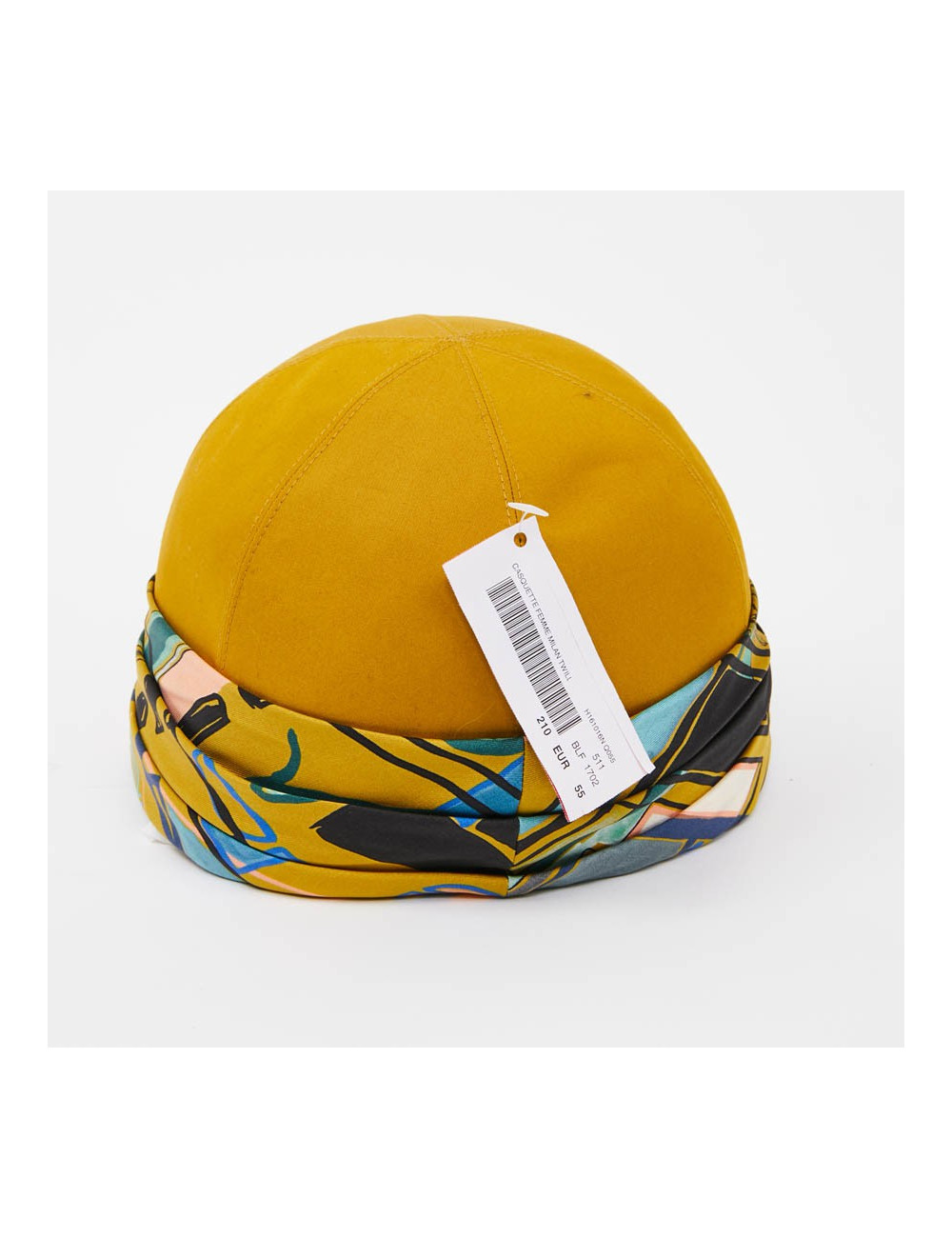Casquette femme HERMES Milan en coton moutarde