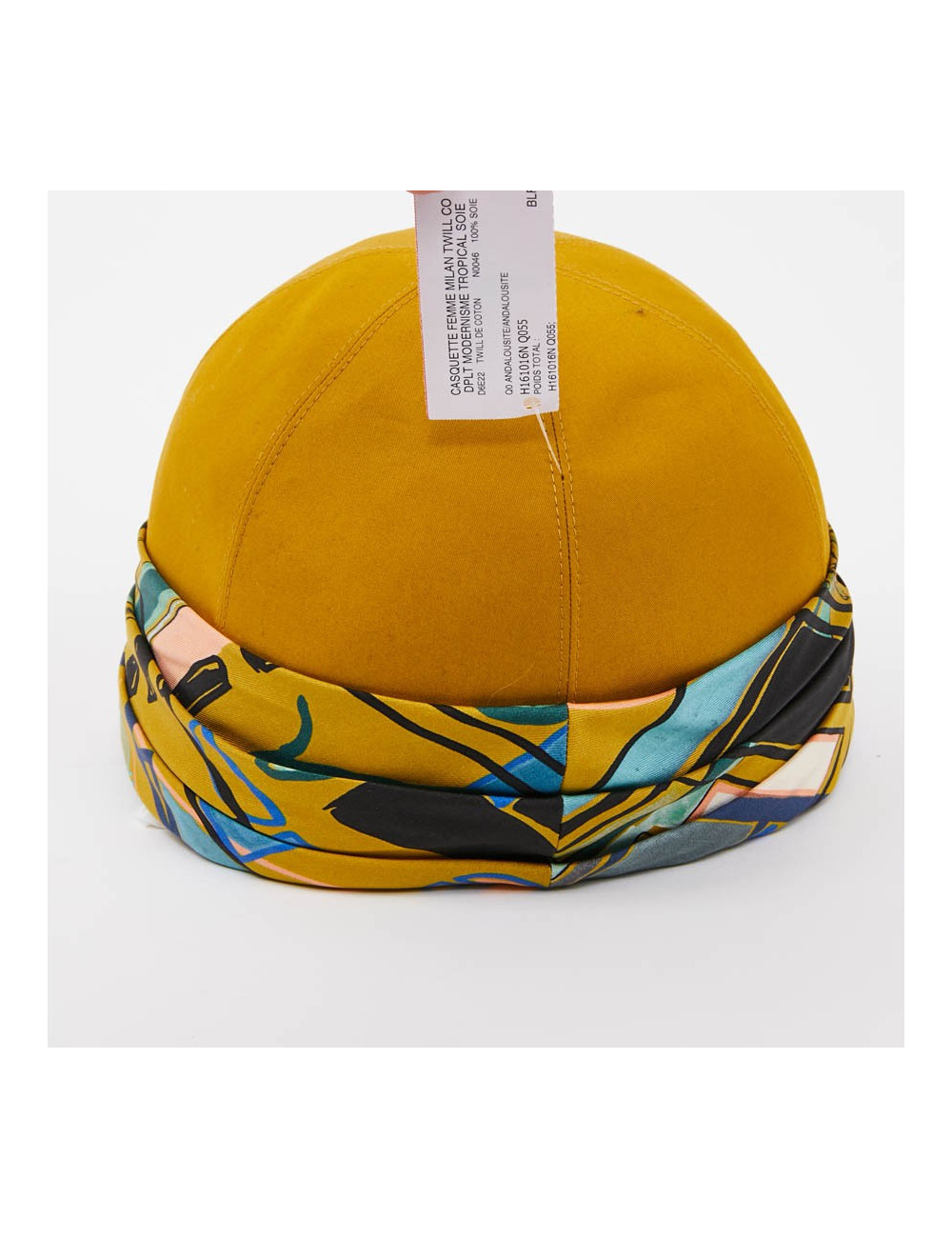 Casquette femme HERMES Milan en coton moutarde