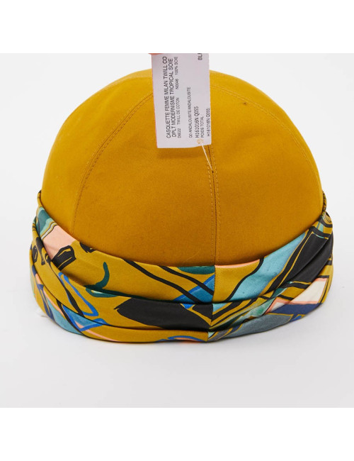 Casquette femme HERMES Milan en coton moutarde
